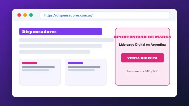 Modelo de aplicación comercial y proyectos digitales para dispensadores.com.ar